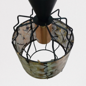 Suspension Lampe Metal Brun – Image 3