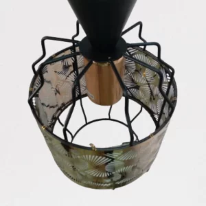 Suspension Lampe Metal Brun – Image 3