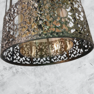 Suspension Bouteille en verre ambré – Image 3
