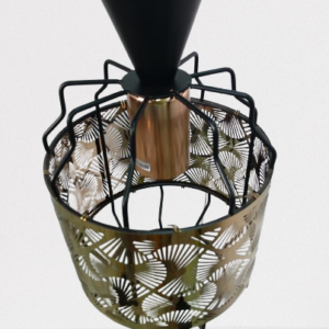 Suspension Lampe Metal Brun – Image 2