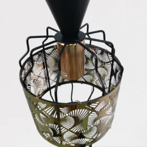 Suspension Lampe Metal Brun – Image 2