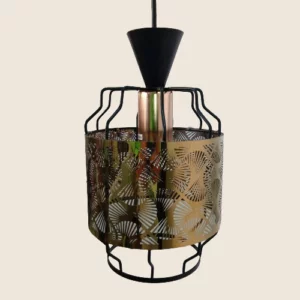 Suspension Lampe Metal Brun – Image 1