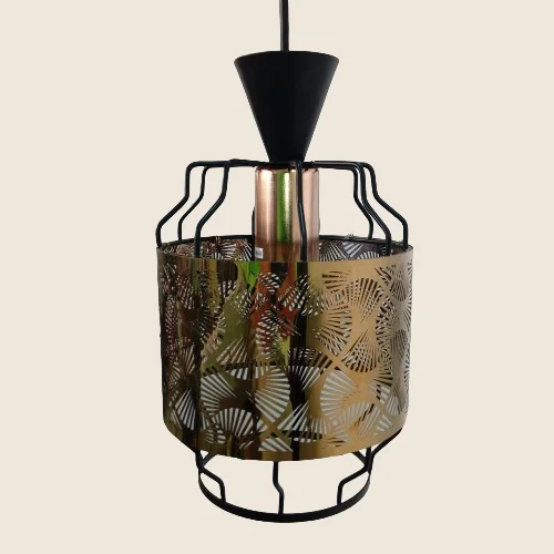 Suspension Lampe Metal Brun lumini maroc 33