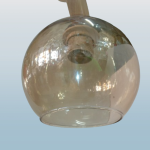 Suspension Lampe coupole en bois – Image 2
