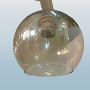 Suspension Lampe coupole en bois – Image 2