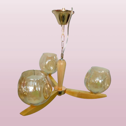 Suspension Wood lumino maroc luminaire 1