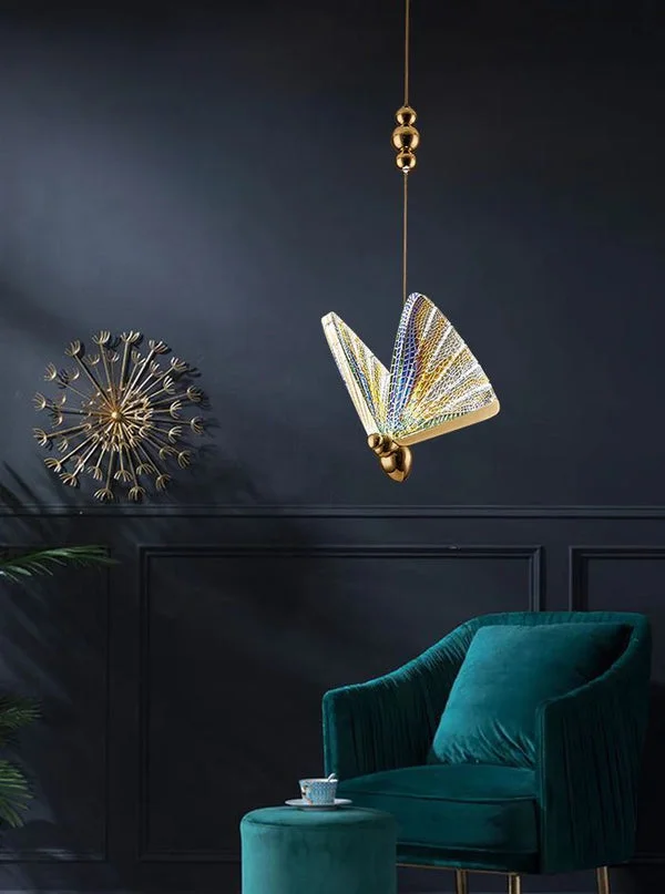 Suspension Papillon color lumino ma maroc luminaire suspension light 4