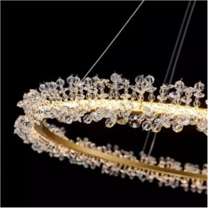 Suspension Lustre Anneaux LED – Image 2