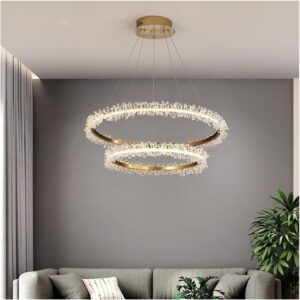 Suspension Lustre Anneaux LED – Image 1