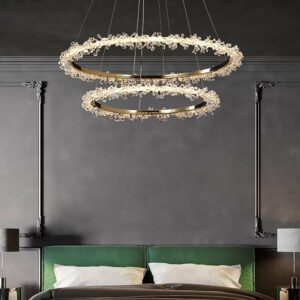 Suspension Lustre Anneaux LED – Image 5