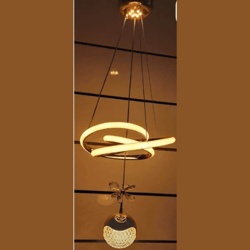 Suspension LED avec boule lumino tradima maroc lumiere light lighting lampe luminaire 31
