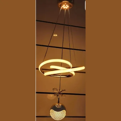 Suspension LED avec boule lumino tradima maroc lumiere light lighting lampe luminaire 31