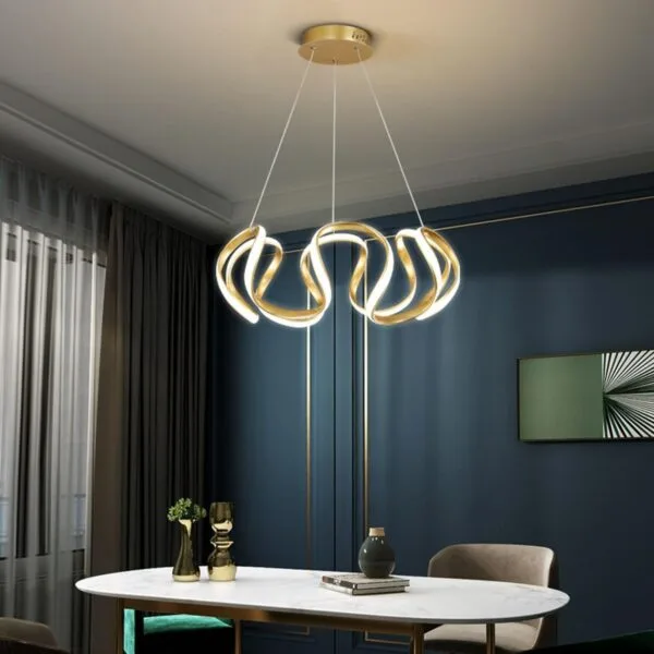 Suspension LED en Demi Cercle lumino tradima maroc lumiere light lighting lampe luminaire 2