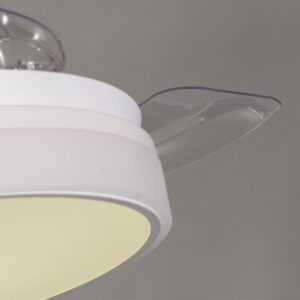 Plafonnier LED Ventilateur avec telecommande – Image 8