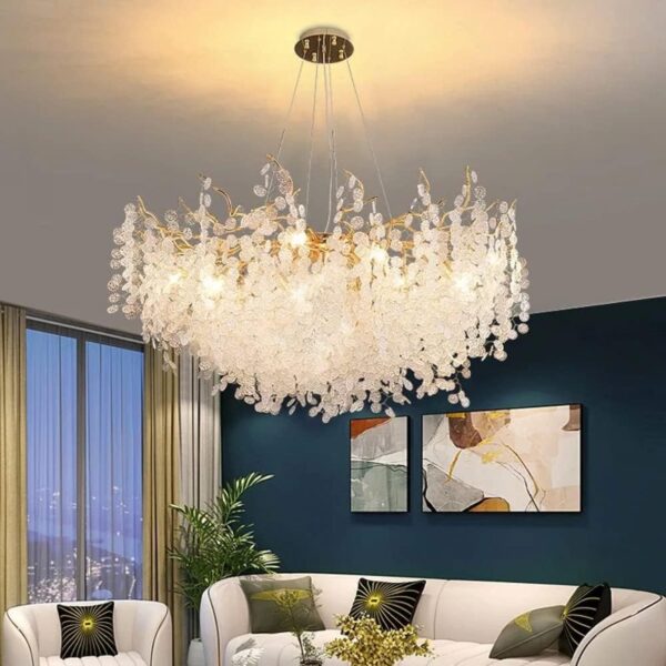 Suspension Lustre TAH Suspension Lustre Applique LED CRISTTAL Suspension LED lumino ma tradima maroc vente lumiere luminaire suspension light