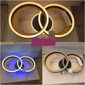 Plafonnier luminaire LED avec telecommande 3R – Image 4